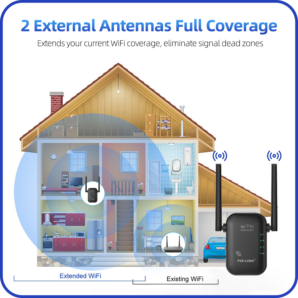 300M Wifi Extender WR29T – Pix-Link