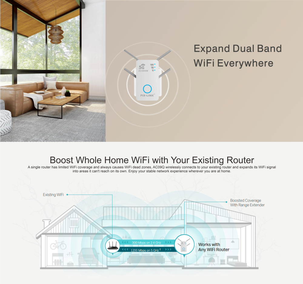 Expand Dual Band WiFi Everywhere