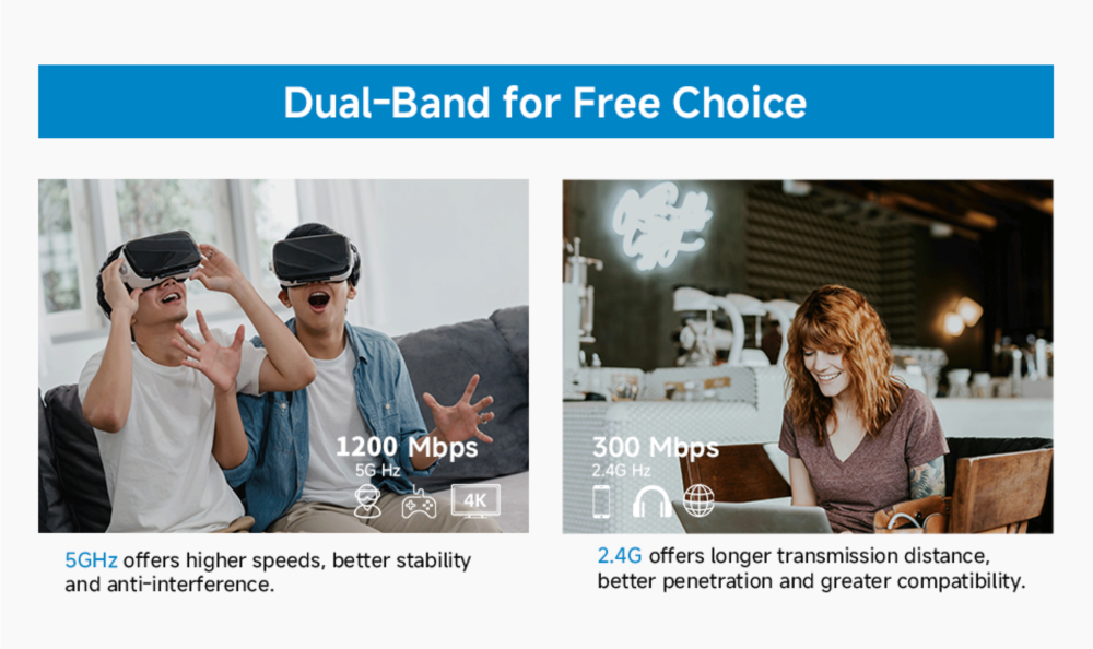 Dual band for your choice
