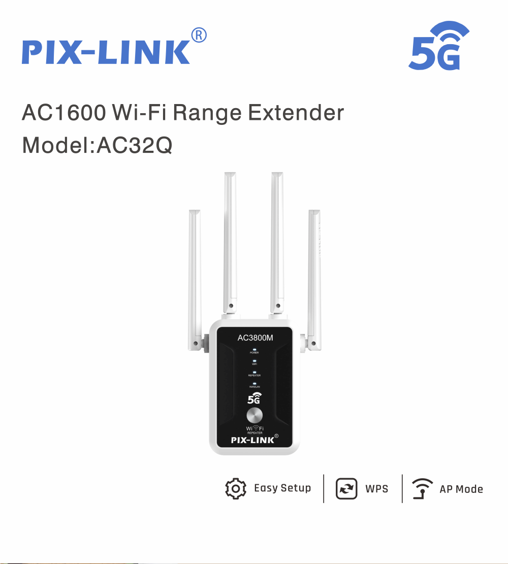 AC1600 WiFi range extender