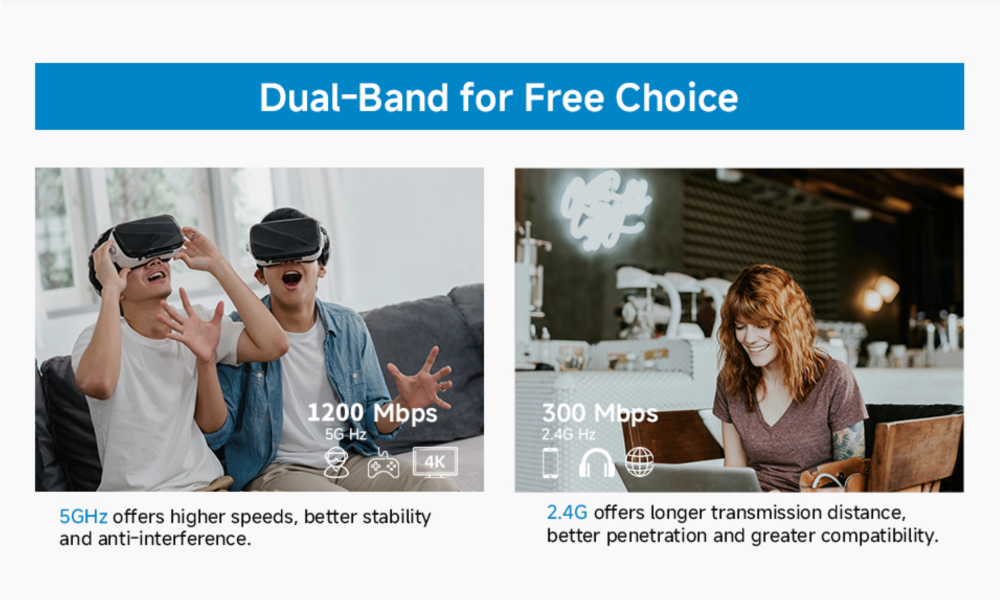 dual band for free choice